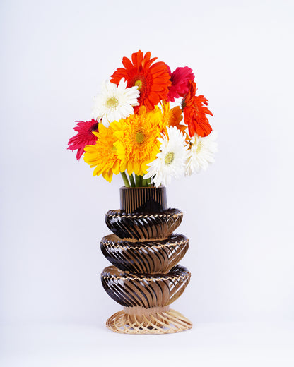 Bamboo Table Top Flower vase