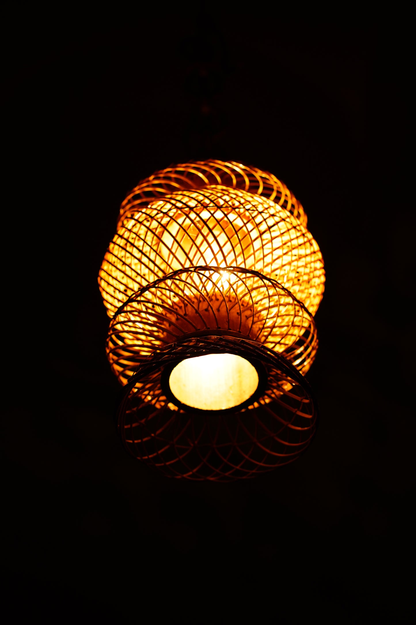 Bamboo Hand Woven Decor Lamp